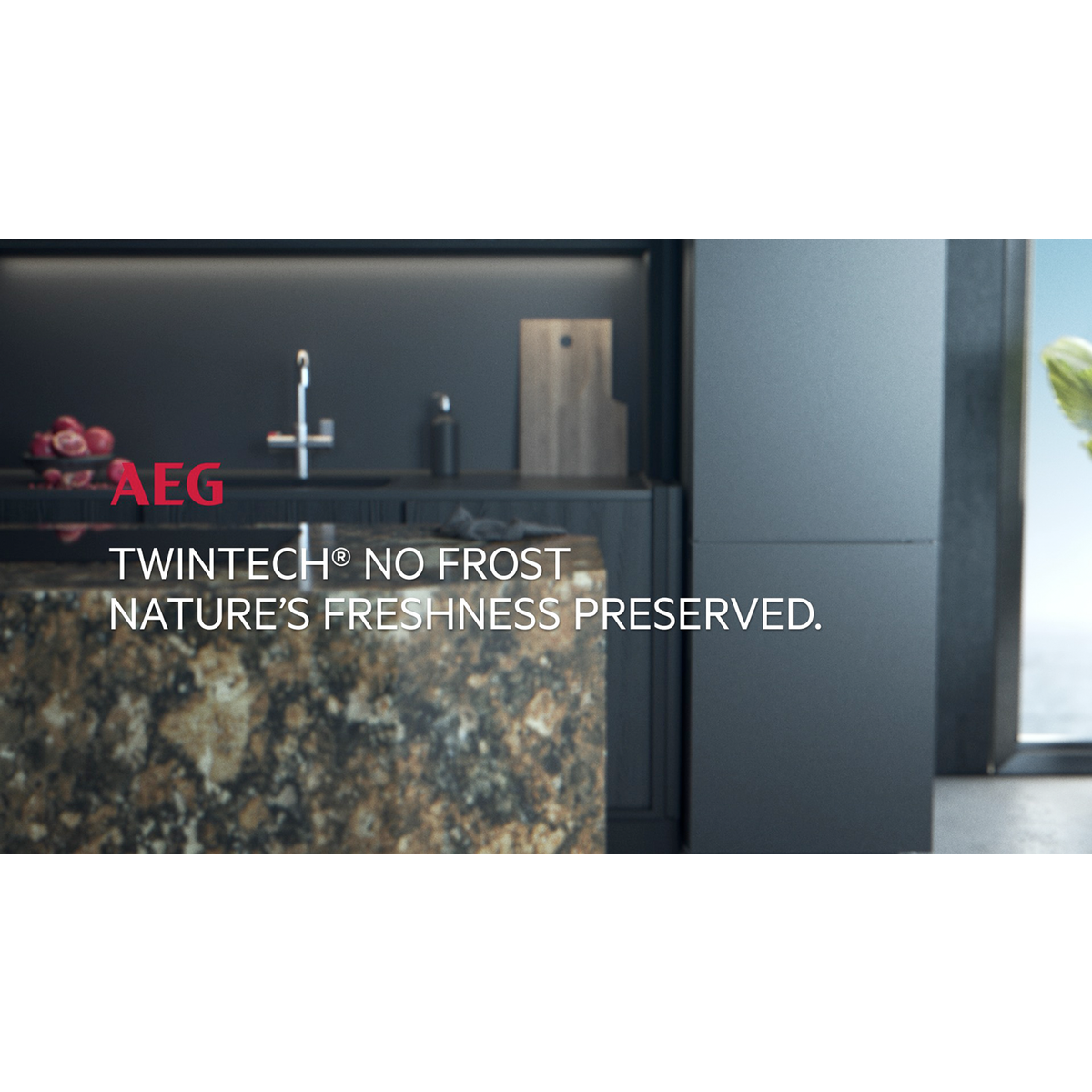 AEG - Freestanding Fridge Freezer - RCB632E3MW