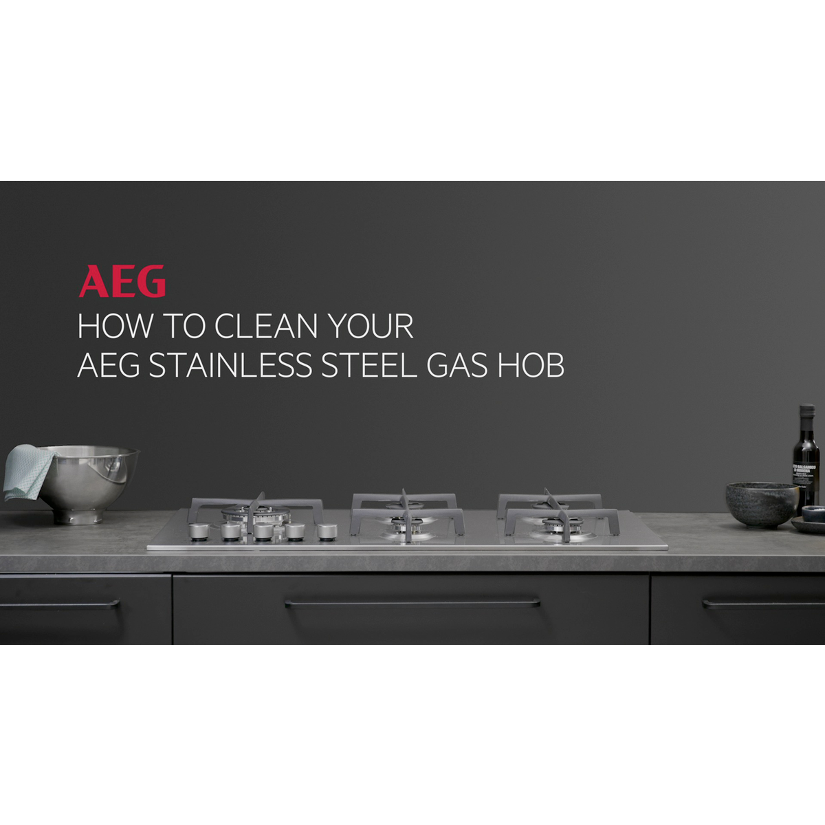 AEG - Gas Cooker - CGB6131ACM