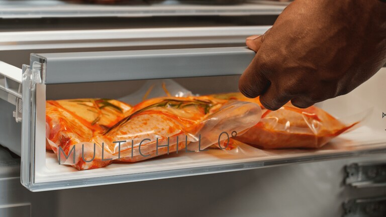 Food in freezer