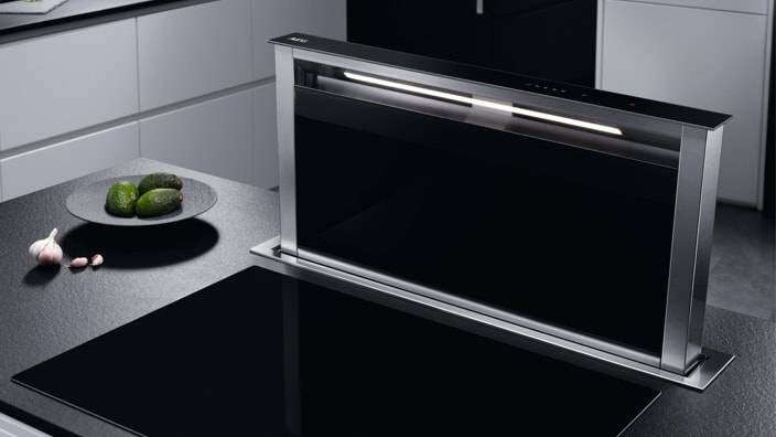Downdraft hood