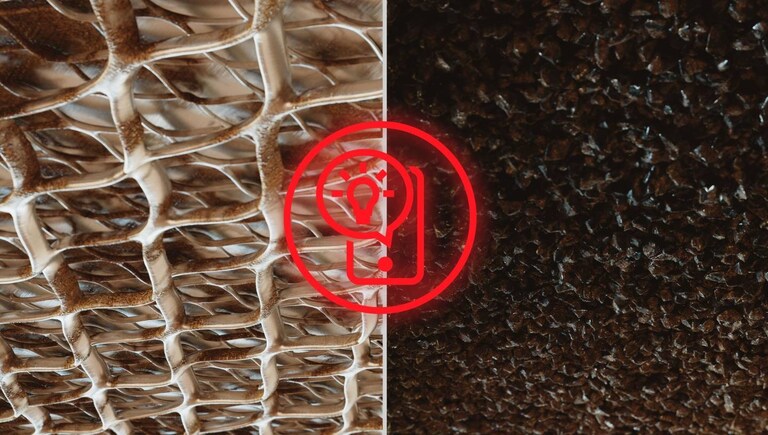 Close-up of filter