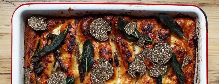 Giovanna Ryan - Mushroom and Sage Bread and Butter Pudding